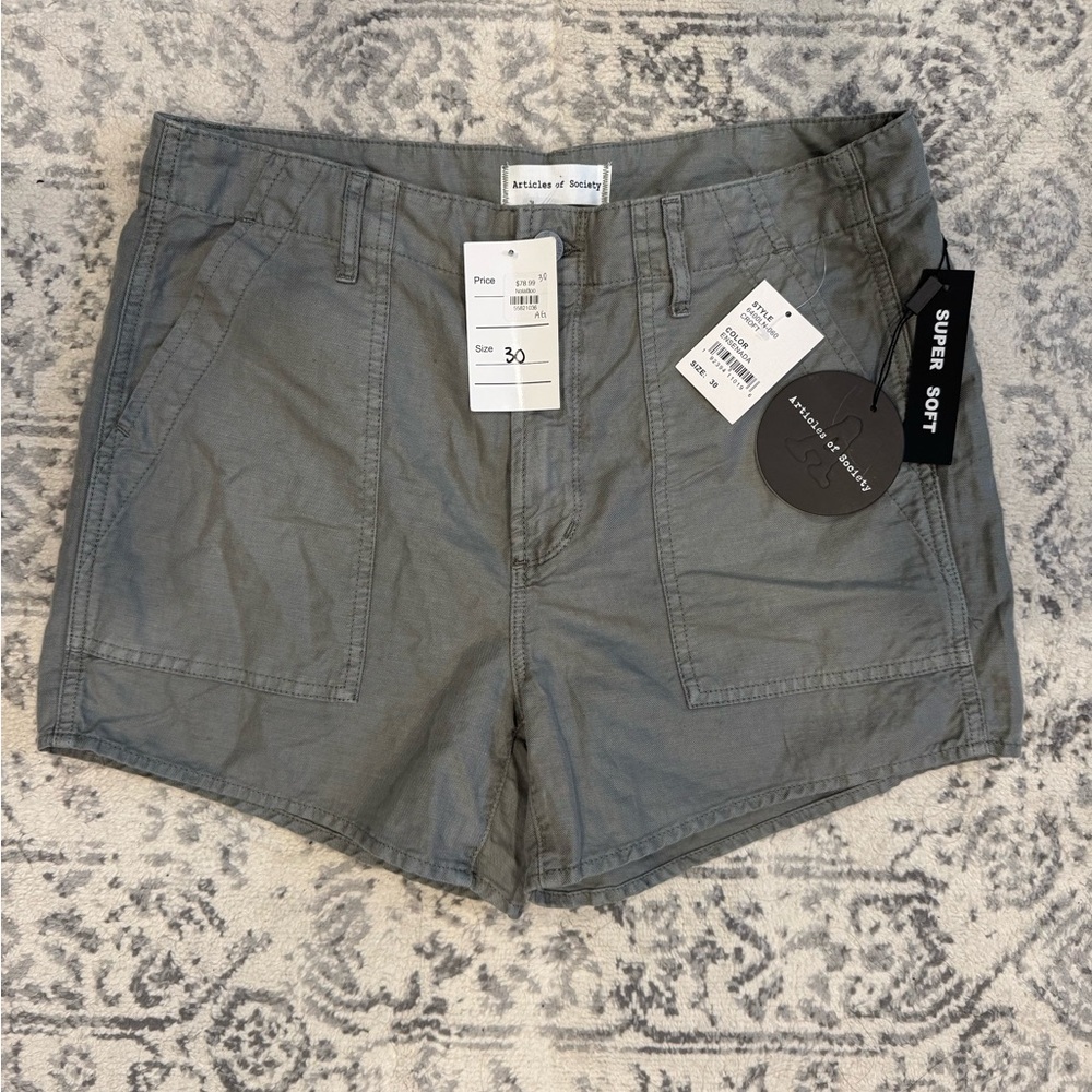 NWT! Articles Of Society Women's Linen/Cotton Blend Shorts